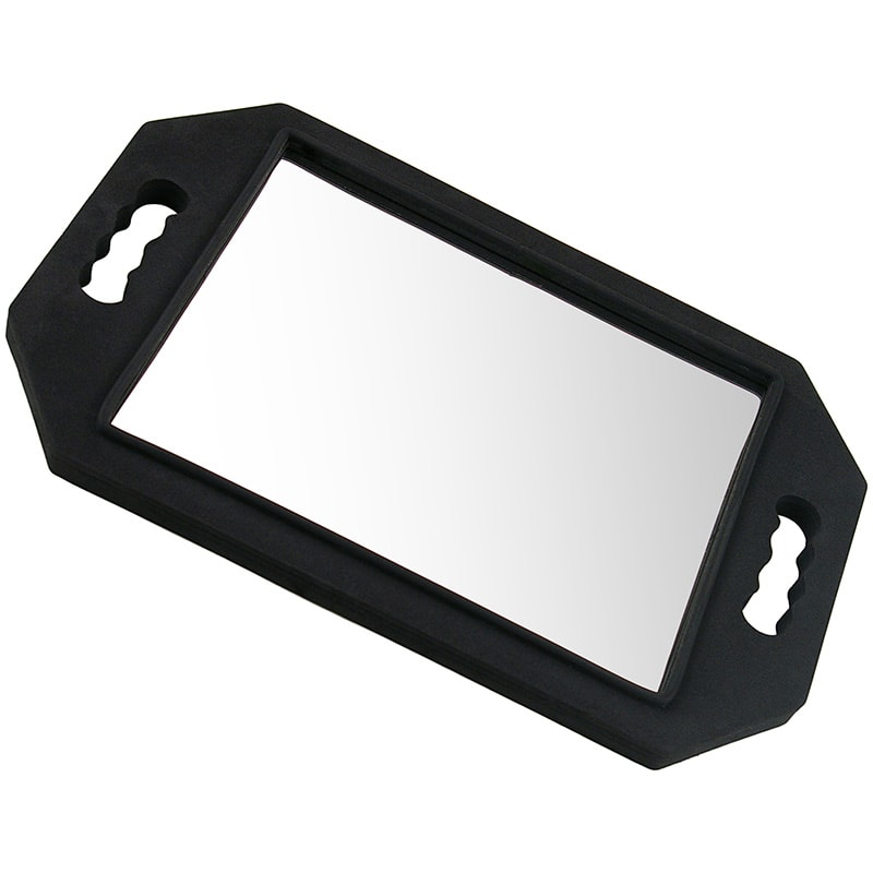 Beauty Pro Mirror Rectangular Foam Frame, Black, 22 x 30cm