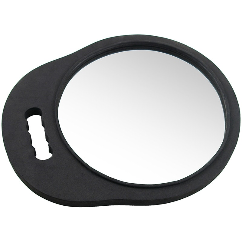 Beauty Pro Mirror Round Foam Frame, Black, 25cm